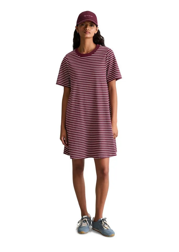 Marc O'Polo DENIM Jerseykleid aus weichem Organic Cotton, Rot, – Produktbild 4 von 4