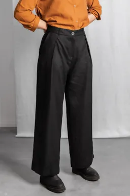 Jyoti - Fair Works Jyoti - Fair Works Damen vegan Hose Meghana Schwarz – Produktbild 1 von 1