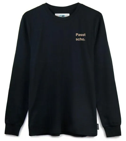 Gary Mash GARY MASH Langarmshirt Scott Passt scho. aus Biobaumwolle, Schwarz, – Produktbild 3 von 4