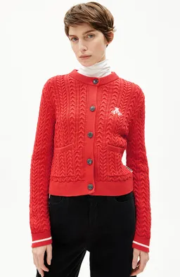 ARMEDANGELS ARMEDANGELS Damen vegan Strickjacke Juliaanas Rot – Produktbild 1 von 1