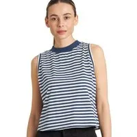 Dedicated DEDICATED Top Namsos Stripes, Insignia blue (blau), – Produktbild 1 von 1