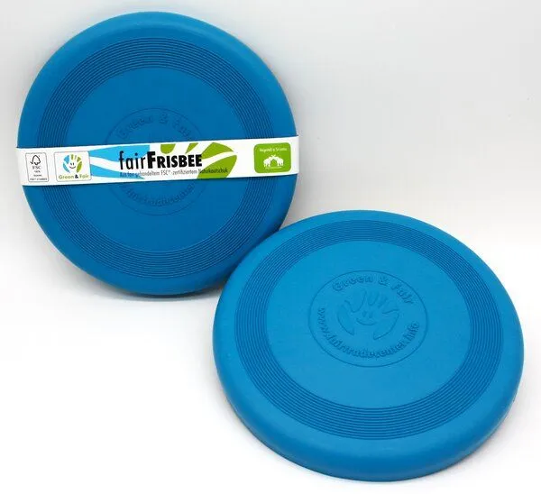 green&fair Green&Fair Frisbee aus Naturkautschuk, Blau, – Produktbild 2 von 3