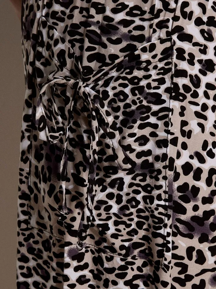 Apricot Apricot Jogger Pants Relaxhose mit Animalprint, Beige, – Produktbild 4 von 5