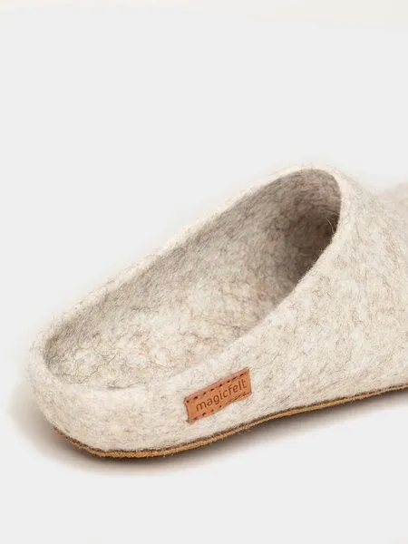 Magicfelt Magicfelt Wollfilz-Pantoffel Unisex - 713, Beige(hellbeige), – Produktbild 3 von 4