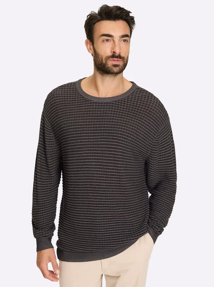 Witt Witt Strickpullover Pullover Langarm, Grau, – Produktbild 2 von 5