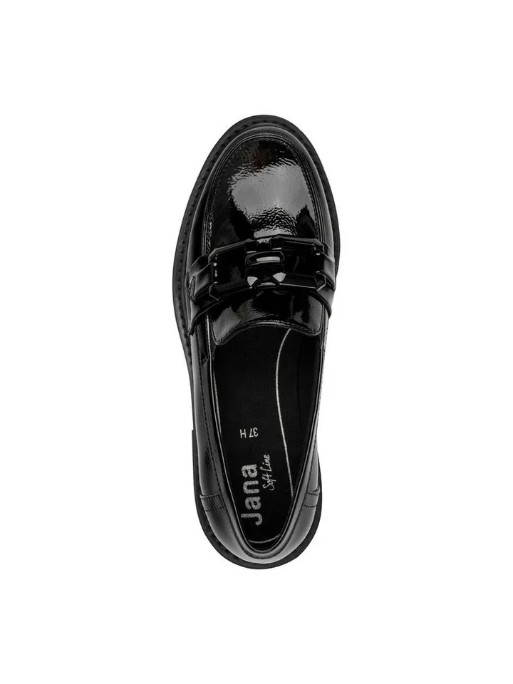 Jana Jana Vegan, Mehrweite mit Absatz kein Absatz 8-24764-41 Slipper Vegan, Schwarz, – Produktbild 2 von 8