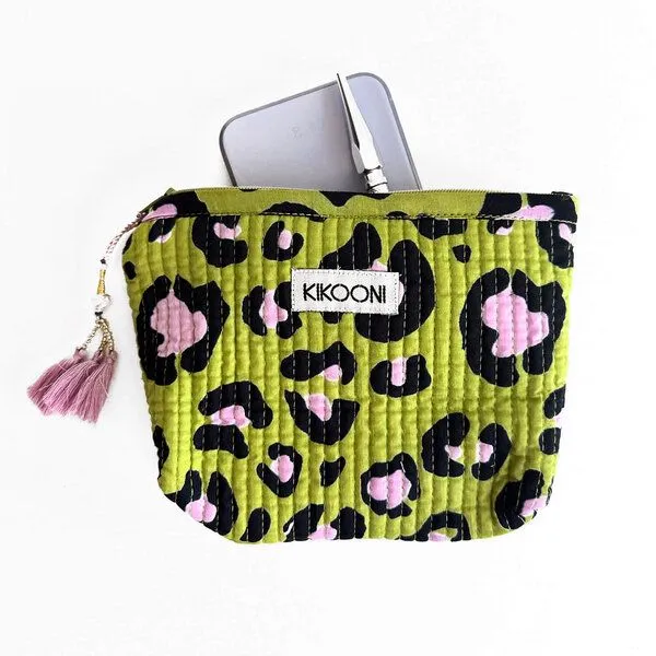 KIKOONI KIKOONI Geldbörsen | kleine Taschen | Passtasche "Mini Traveler", Oh leo cosmic green, – Produktbild 1 von 4