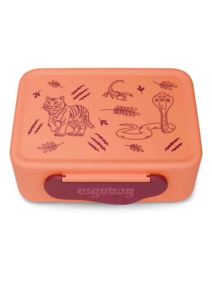 Ergobag Ergobag Lunchbox Brotdose, Kunststoff, (Brotdose, 1-tlg., 1x Brotdose), spülmaschinengeeignet bis 45 Grad, Handwäsche empfohlen, Orange, – Produktbild 1 von 4