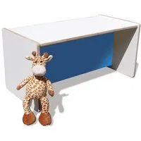 Die Schreiner Christoph Siegel Die Schreiner Christoph Siegel ELI Wendetisch/Bank - Mini - Weiß mit bunter Sitzfläche, Blau, – Produktbild 1 von 1