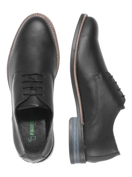 Fairticken Fairticken Vegane Unisex Business Schnürschuhe Porto, Schwarz, – Produktbild 2 von 4