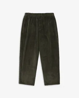 Rotholz Rotholz Herren vegan Hose Wide Cord Dunkelgrün – Produktbild 1 von 1