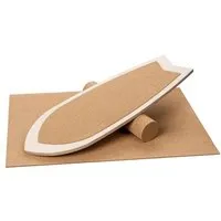 Kork Deko Kork-Deko Surf Balanceboard mit Korkmatte & Korkrolle | 88x32cm | Wackel-Brett – Produktbild 1 von 1