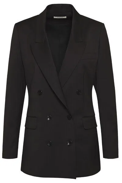 Wunderwerk Wunderwerk Damen Blazer aus 100% Schurwolle "Metro double line blazer S100", Schwarz (black 900), – Produktbild 1 von 4
