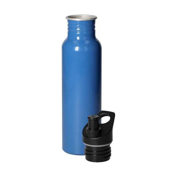 elasto elasto Sportflasche "Miami" 0,6 l - Trinkflasche mit Mundstück für unterwegs, Blau, – Produktbild 2 von 2