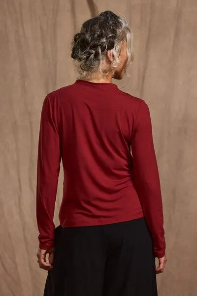 KOKOworld KOKOworld Rollkragenpullover Camino aus EcoVero-Viskose, Terracotta (braun), – Produktbild 2 von 4