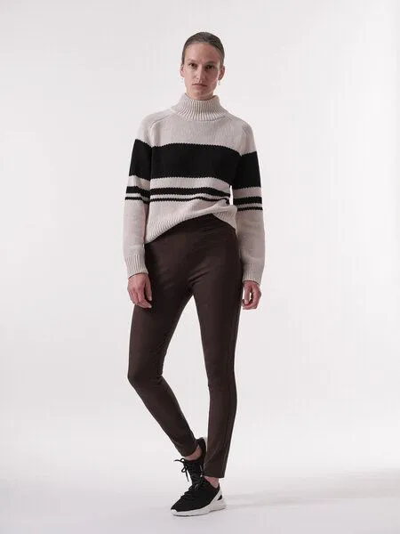 LANIUS LANIUS Slim Fit Hose aus Bio-Baumwolle, Espresso, – Produktbild 2 von 4