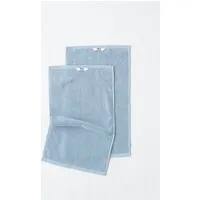 MELA MELA Handtuch Style TANVI aus 100% Bio-Baumwolle, Cloudy blue, – Produktbild 1 von 3