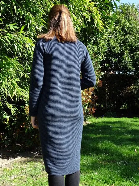 NATIVE SOULS NATIVE SOULS Strick Long-Cardigan Damen, Navy, – Produktbild 3 von 3