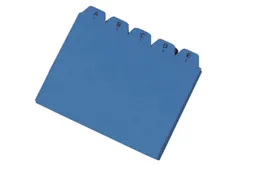 Karteiregister A-Z DIN A5, 25 Stk. aus Recyclingkarton, blau – Produktbild 1 von 1