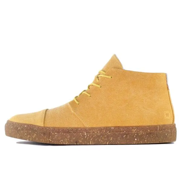 SORBAS SORBAS '59 recycelte Stoff-Sneaker, Gelb, – Produktbild 1 von 4