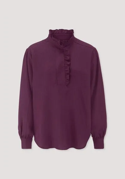 hessnatur hessnatur Bluse Relaxed aus reiner TENCEL Lyocell, Fuchsia, – Produktbild 4 von 4