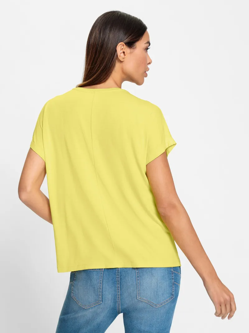 heine Rundhalsshirt limone, Limone, – Produktbild 2 von 2