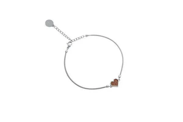 BeWooden BeWooden Herzchen Armbänder mit Holzdetail, Red, – Produktbild 3 von 3