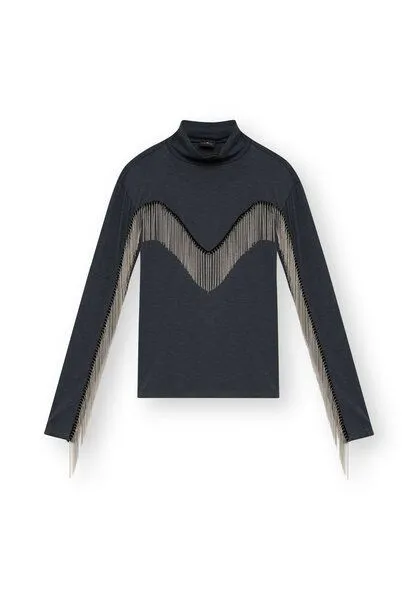 Lovjoi Lovjoi Langarmshirt ZEDKIN aus Biobaumwolle, Charcoal grey (grau), – Produktbild 1 von 4