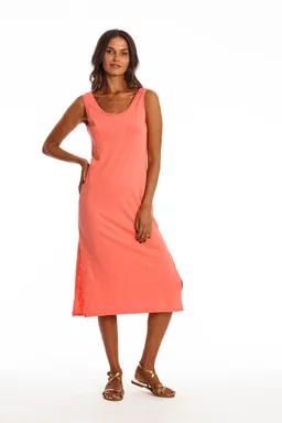 RAVENS VIEW IBIZA RAVENS VIEW IBIZA Damen vegan Kleid Demi Koralle Orange Rosa – Produktbild 1 von 1