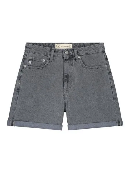 MUD Jeans MUD Jeans Damen Jeansshorts - Marilyn - aus Bio-Baumwolle, Grau (grey stone), – Produktbild 3 von 3
