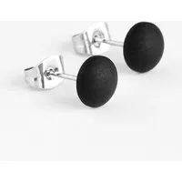 ALEXASCHA ALEXASCHA Minimalistische Ohrstecker | schwarz | 7 mm – Produktbild 1 von 1