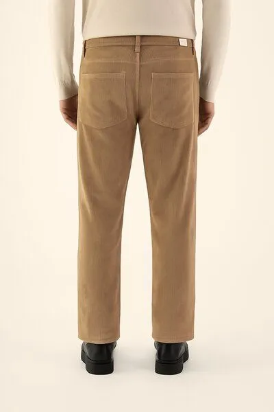 DAWN DAWN Cord-Hose MANE Relaxed Straight, Cognac (braun), – Produktbild 1 von 3