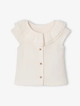 Vertbaudet Baby Bluse aus Musselin mit Doppelkragen – Produktbild 1 von 1