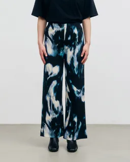 Rotholz Rotholz Damen vegan Hose Ribbed Tie Dye True Black – Produktbild 1 von 1