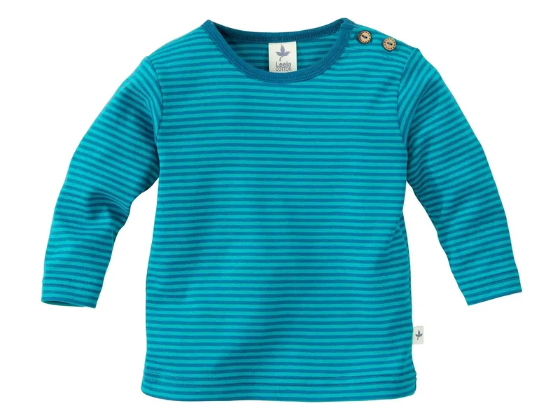 Leela Cotton Leela Cotton Baby und Kinder Langarmshirt, Blau, – Produktbild 1 von 2