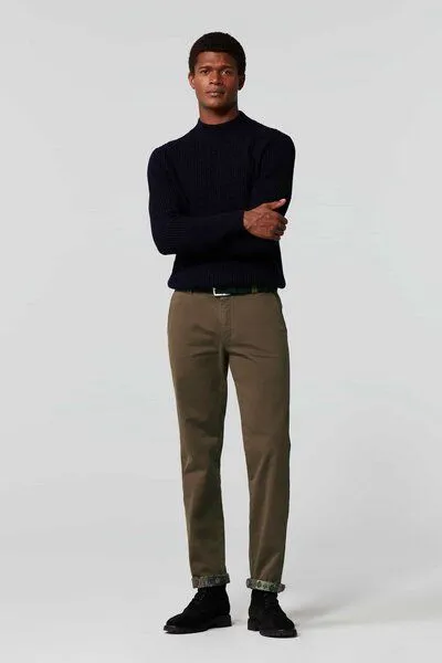 Meyer MEYER Thermo Fine Twill Chino, Braun (taupe), – Produktbild 2 von 3