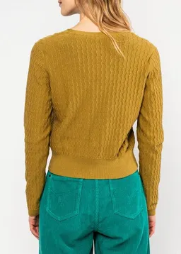 blutsgeschwister Blutsgeschwister Lochstrick Cardigan "Save The World" mit V-Ausschnitt – Produktbild 1 von 1