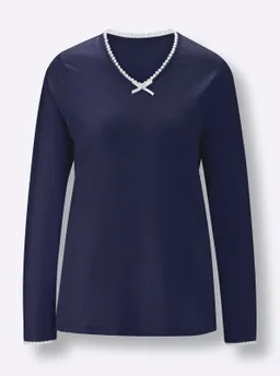 wäschepur Schlafanzug-Shirt marine – Produktbild 1 von 1