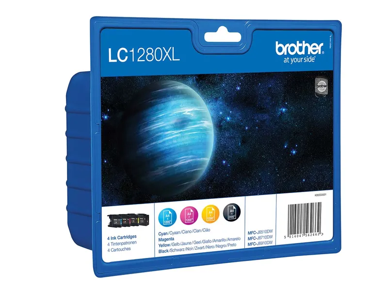 Brother Brother 4er Set Tintenpatronen LC1280BK/C/M/Y – Produktbild 2 von 3