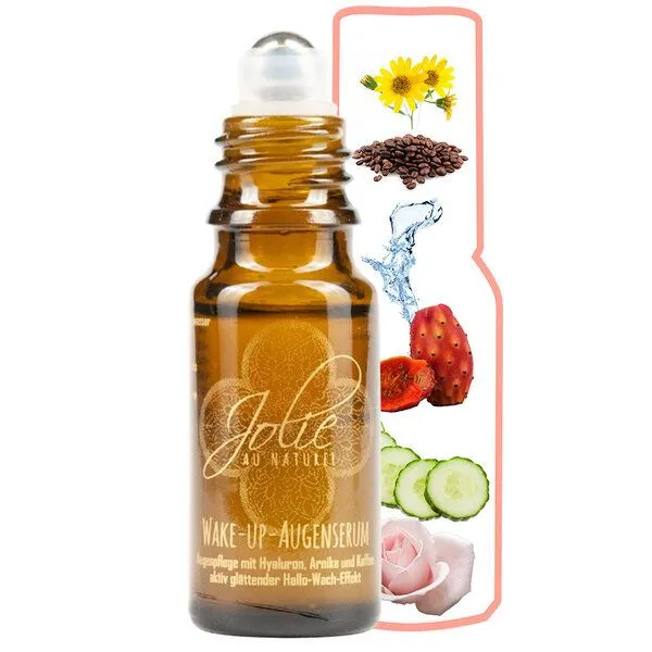 Jolie au naturel Jolie au naturel BIO Hyaluron Augenserum Kaffee Roll on Vitamin C Arnica – Produktbild 3 von 4