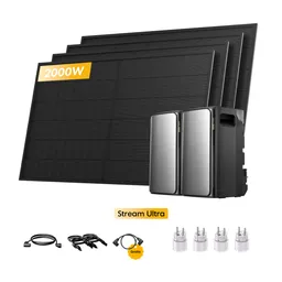 EcoFlow 2x EcoFlow Stream Ultra, All-in-One Speicher für Balkonkraftwerke, mit 4 x 500W Bifaziale Solarmodule, by Powerness - 2x Stream Ultra | 3840Wh / 4 x Smart Plug / Standardversand – Produktbild 1 von 1