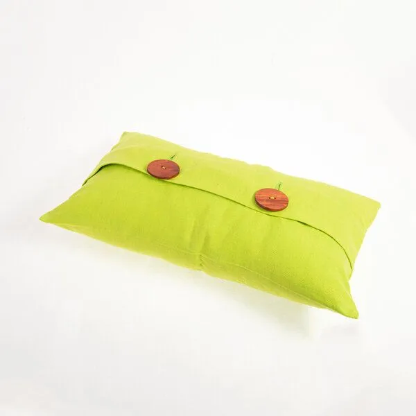 HängemattenGlück HängemattenGlück Sofakissen mit Latex & Kapok Füllung, Gelbgrün, – Produktbild 1 von 4