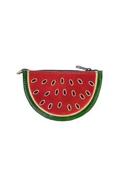 Tranquillo Handgeprägte Geldbörse MELONLI Rot – Leder - rot – Produktbild 1 von 1