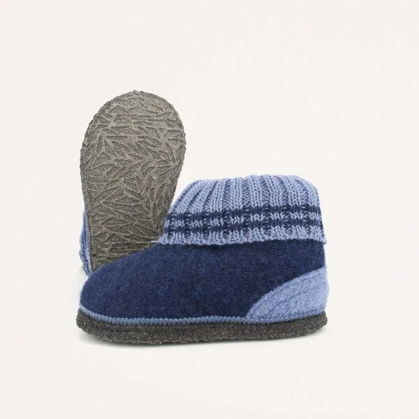 Kitz-Pichler Kitz-Pichler Walkpantoffel Oetz Kinder, Dunkel-blau, – Produktbild 2 von 4