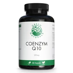 Green Naturals Green Naturals Coenzym Q10 250 mg Kapseln hochdosiert vegan – Produktbild 1 von 1