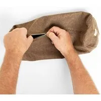 nahtur design nahtur-design Kissenbezug für Nackenrollen | 100% Feinloden, Braun_02 (braun), – Produktbild 1 von 1