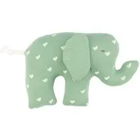 El Puente El Puente Stofftier Elefant aus Bio-Baumwolle in Grün | Fair Trade & Handmade aus Ägypten – Produktbild 1 von 1