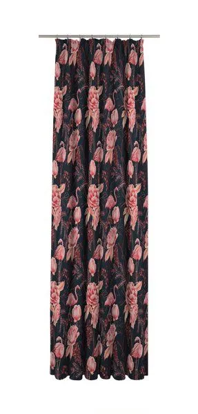Nature by Adam Nature by Adam Vorhang aus 100% Bio-Baumwolle - Made in Germany - Eden, Blau, – Produktbild 3 von 7