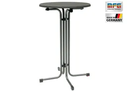 MFG Freizeitmöbel Stehtisch MFG Stehtisch d=70 cm, anthrazit/schiefer, Einfacher Klappmechanismus – Produktbild 1 von 1