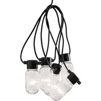 Konstsmide Konstsmide LED-Lichterkette Biergarten, klar, 10 Birnen klar, 80 Dioden warmweiß – Produktbild 1 von 1
